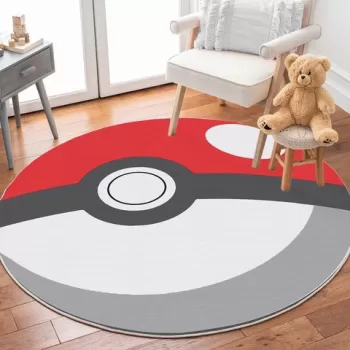 Covor, Woopamuk155, 100x100 cm, Bumbac, Rosu imagine