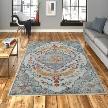 Covor, Woopamuk170, 80x150 cm, Bumbac, Multicolor imagine