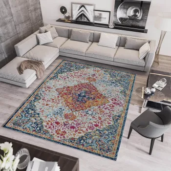 Covor, Woopamuk175, 160x230 cm, BUMBAC/POLIESTER, Multicolor imagine