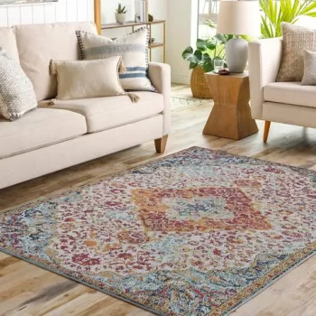 Covor, Woopamuk176, 100x300 cm, Bumbac, Multicolor imagine