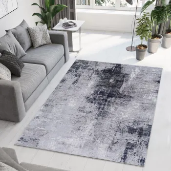 Covor, Woopamuk207, 100x150 cm, BUMBAC/POLIESTER, Gri imagine
