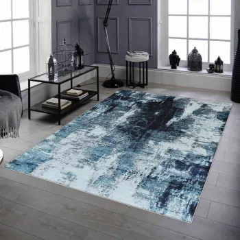 Covor, Woopamuk210, 140x220 cm, BUMBAC/POLIESTER, Gri imagine