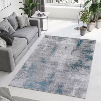 Covor, Woopamuk212, 180x280 cm, Bumbac, Albastru imagine