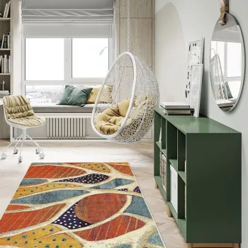 Covor, Woopamuk221, 100x300 cm, BUMBAC/POLIESTER, Multicolor imagine