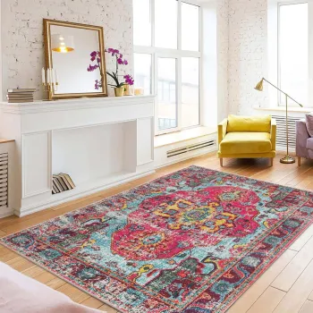 Covor, Woopamuk240, 160x230 cm, BUMBAC/POLIESTER, Multicolor imagine