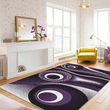 Covor, Woopamuk248, 120x180 cm, BUMBAC/POLIESTER, Mov imagine