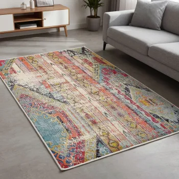 Covor, Woopamuk276, 120x180 cm, BUMBAC/POLIESTER, Multicolor imagine