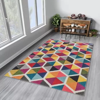 Covor, Woopamuk287, 80x150 cm, Bumbac, Multicolor imagine