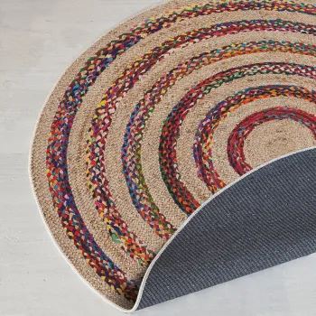 Covor, Woopamuk496, 160x160 cm, BUMBAC/POLIESTER, Multicolor imagine