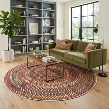 Covor, Woopamuk504, 140x140 cm, BUMBAC/POLIESTER, Multicolor imagine