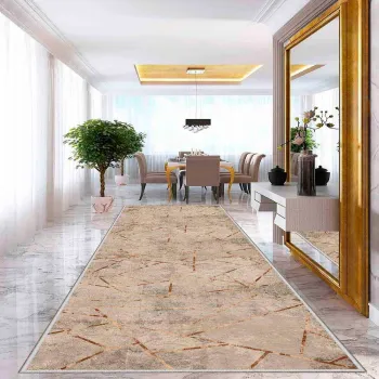 Covor, Wooylk0024, 100x250 cm, Poliester, Nude imagine