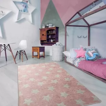 Covor, Y?ld?z, 100x160 cm, Catifea, Multicolor imagine