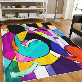Covor, ym (136), 100x140 cm, Poliester, Multicolor imagine