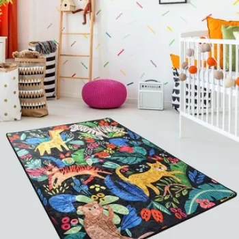 Covor, Zoo , 50% TESTURA DE catifea/50% poliester, Multicolor imagine