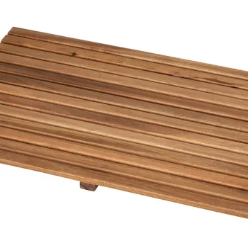Covoras de baie Acacia, Wenko, 60x40x2.5 cm, lemn de salcam, natur imagine