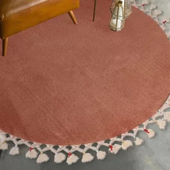 Covoras de baie, Alanur Home, 1281, Fibre acrilice, Maro imagine