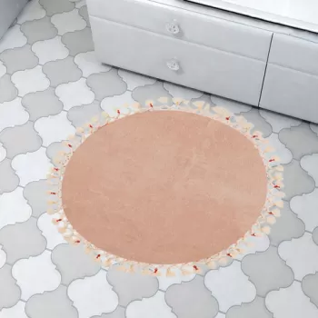 Covoras de baie, Alanur Home, 1637, Fibre acrilice, Cappuccino imagine