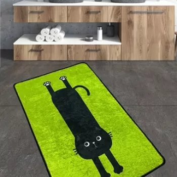 Covoras de baie, Chilai, Comfort, 70x120 cm, Poliester, Multicolor imagine