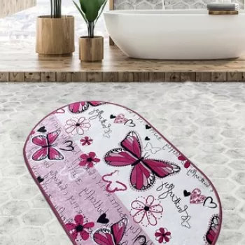 Covoras de baie, Chilai, Danous Djt (80 x 100), 80x100 cm, Poliester, Multicolor imagine