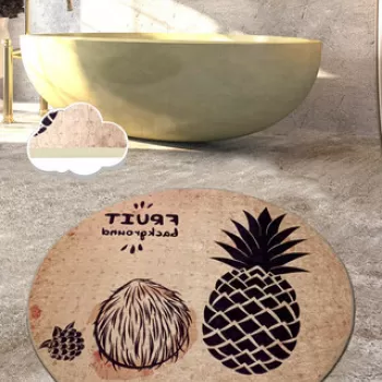 Covoras de baie, Chilai, Ecuador (140 cm), Catifea, Multicolor imagine