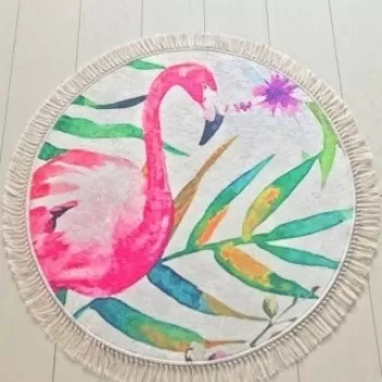 Covoras de baie, Chilai, Flam DJT, multicolor imagine