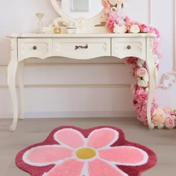 Covoras de baie, Chilai, Flower, Fibre acrilice, Multicolor imagine