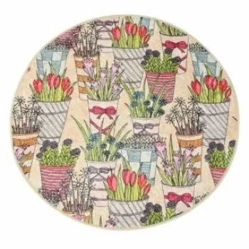 Covoras de baie, Chilai, Flowerpot DJT, multicolor imagine