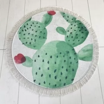 Covoras de baie, Chilai, Green DJT Cap, bej/verde imagine