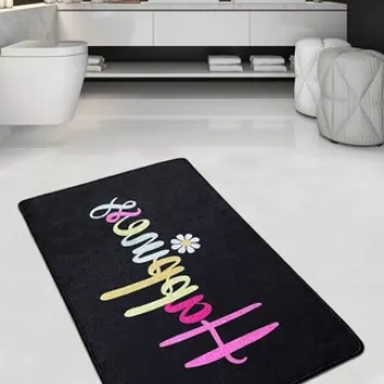 Covoras de baie, Chilai, Happiness Djt (70 x 120), 70x120 cm, Poliester, Multicolor imagine