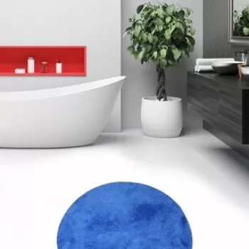 Covoras de baie, Chilai, Havai, Fibre acrilice, Albastru inchis imagine