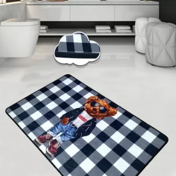 Covoras de baie, Chilai, Heat (80 x 100), 80x100 cm, Catifea, Multicolor imagine