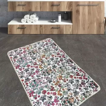 Covoras de baie, Chilai Home, Alara, Poliester, Multicolor imagine