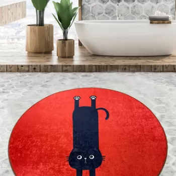 Covoras de baie, Chilai Home, Comfort Djt (160 cm), Poliester, Multicolor imagine