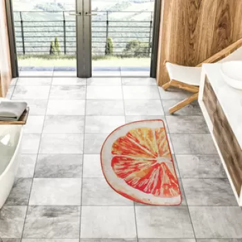 Covoras de baie, Chilai Home, Greyfurt Djt (70 x 120), 70x120 cm, Poliester, Multicolor imagine
