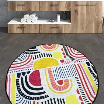 Covoras de baie, Chilai Home, Perido, Poliester, Multicolor imagine