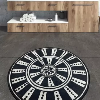 Covoras de baie, Chilai Home, Splavin, Poliester, Multicolor imagine