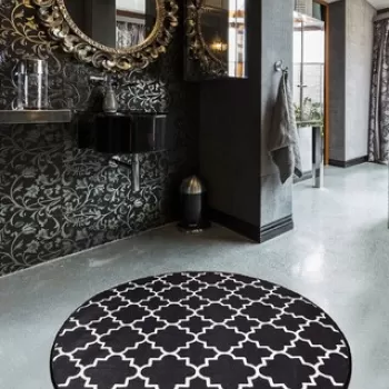 Covoras de baie, Chilai, Kupa, Catifea, Multicolor imagine