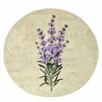 Covoras de baie, Chilai, Lavender DJT, bej/mov/verde imagine