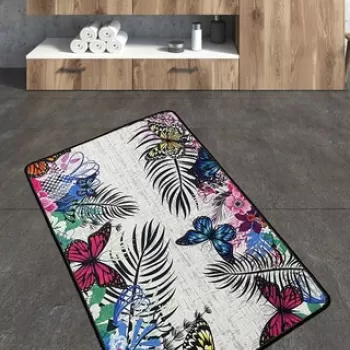 Covoras de baie, Chilai, Noirobi, 70x120 cm, Poliester, Multicolor imagine