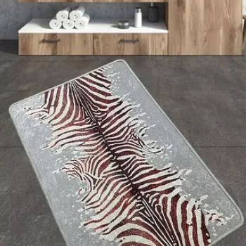 Covoras de baie, Chilai, Sevra, 70x120 cm, Poliester, Multicolor imagine