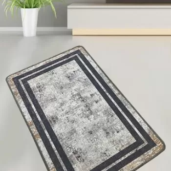 Covoras de baie, Chilai, Sione, 70x120 cm, Poliester, Multicolor imagine