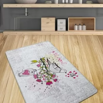 Covoras de baie, Chilai, Songs Djt (80 x 100), 80x100 cm, Poliester, Multicolor imagine