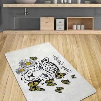 Covoras de baie, Chilai, Stay Gentle Djt (80 x 100), 80x100 cm, Poliester, Multicolor imagine