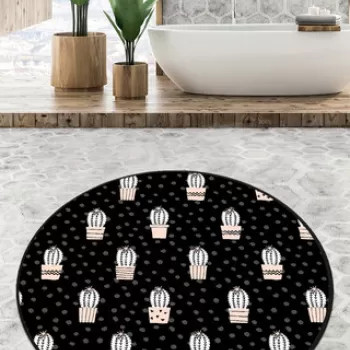 Covoras de baie, Chilai, Temperature Circle Djt 200, Poliester, Multicolor imagine