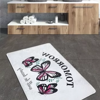 Covoras de baie, Chilai, Tomorrow Djt (80 x 100), 80x100 cm, Poliester, Multicolor imagine