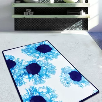 Covoras de baie, Chilai, Unravel Djt 80x100, 80x100 cm, Poliester, Multicolor imagine