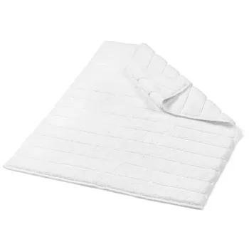 Covoras de baie, L'appartement , Striped Terry, 60x90 cm, Bumbac, Alb imagine