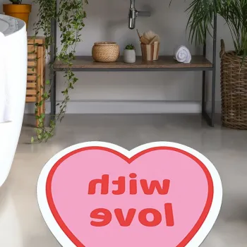 Covoras de baie, L'essentiel Maison, Welove 140, Poliester, Multicolor imagine