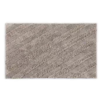 Covoras de baie, L'appartement , Diagonal Tufted, 60x100 cm, Bumbac, Maro imagine