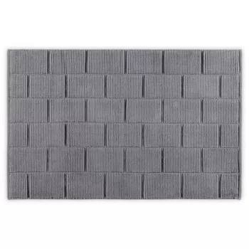 Covoras de baie, L'appartement , Tile, 50x80 cm, Bumbac, Gri imagine